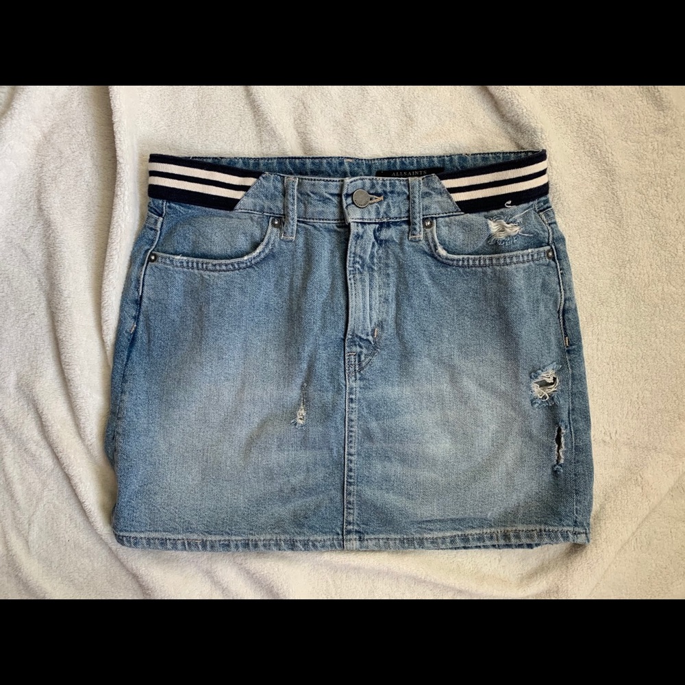 All Saints Jean skirt